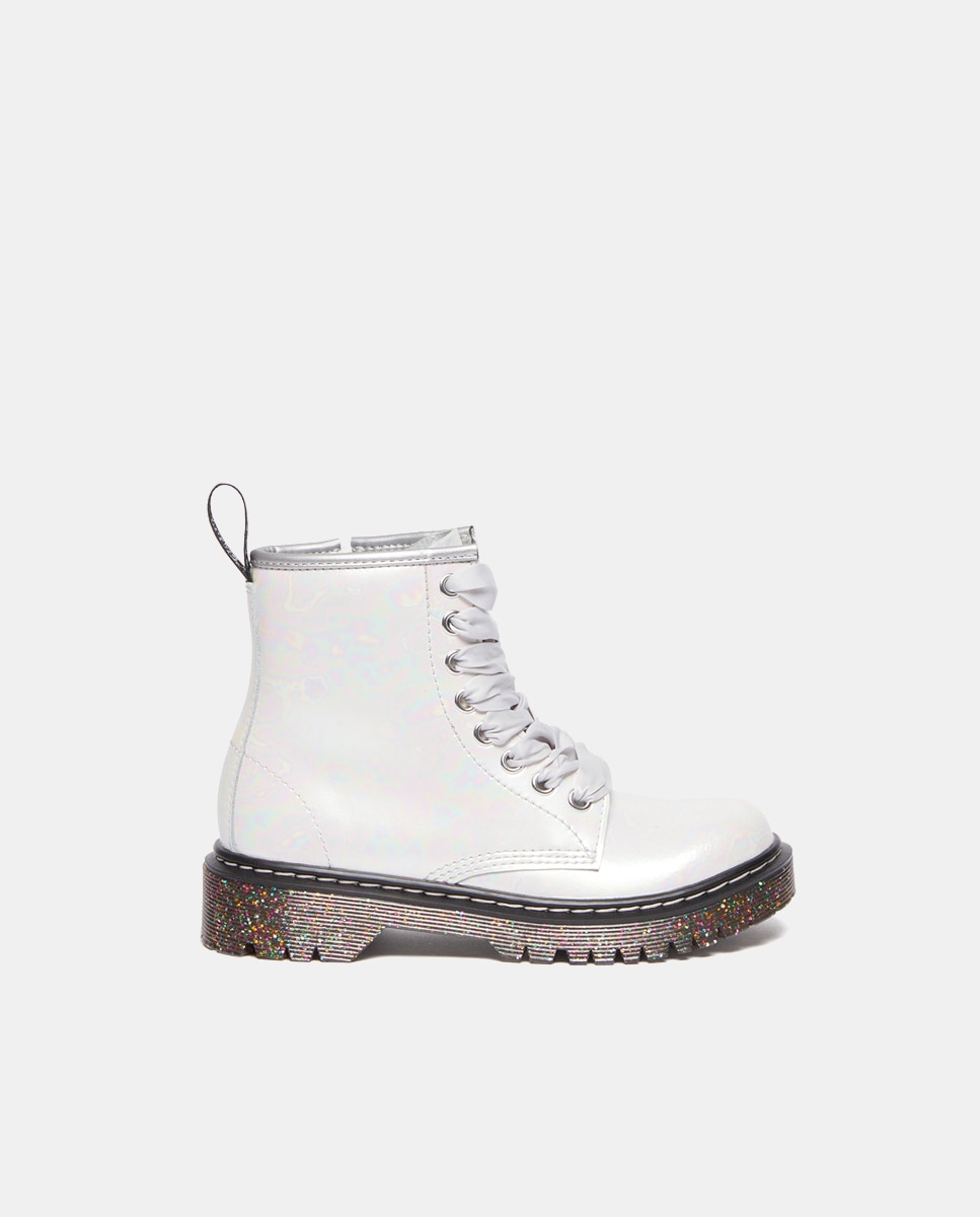 Botas 1460 Shimmer em Pele Dr. Martens Branco-1