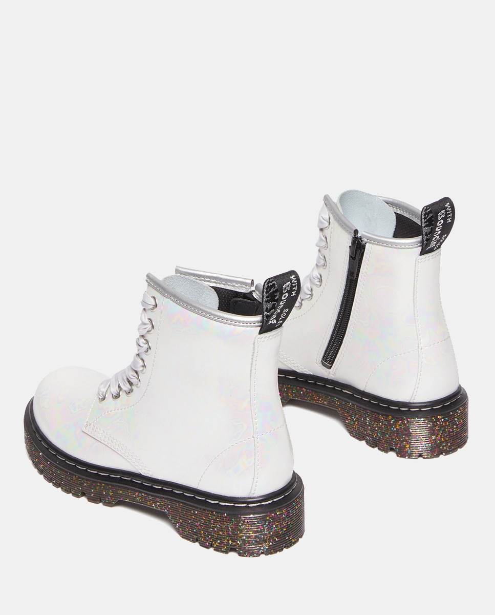 Botas 1460 Shimmer em Pele Dr. Martens Branco-4