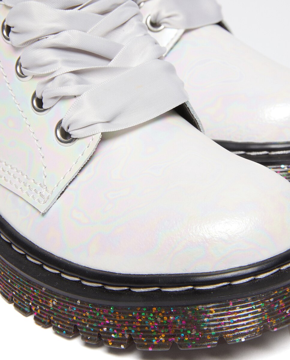 Botas 1460 Shimmer em Pele Dr. Martens Branco-6