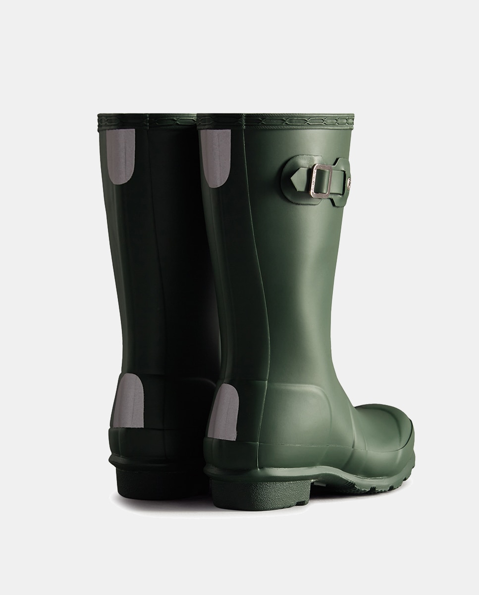 Galochas Original de Criança com Remendos Refletores Hunter Verde-militar-2