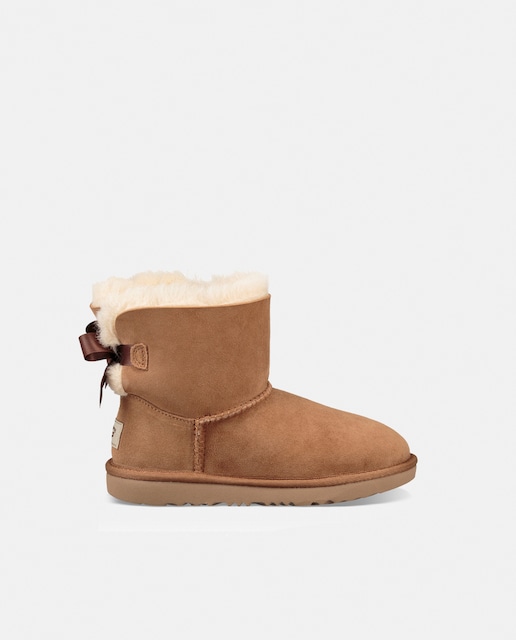 Imagen 0 de Botas Mini Bailey Bow II de niña en piel con forro interior de pelo