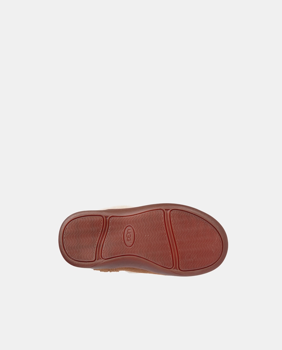 Botas Jorie com Forro Interior de Pelo e em Pele UGG Castanho-5