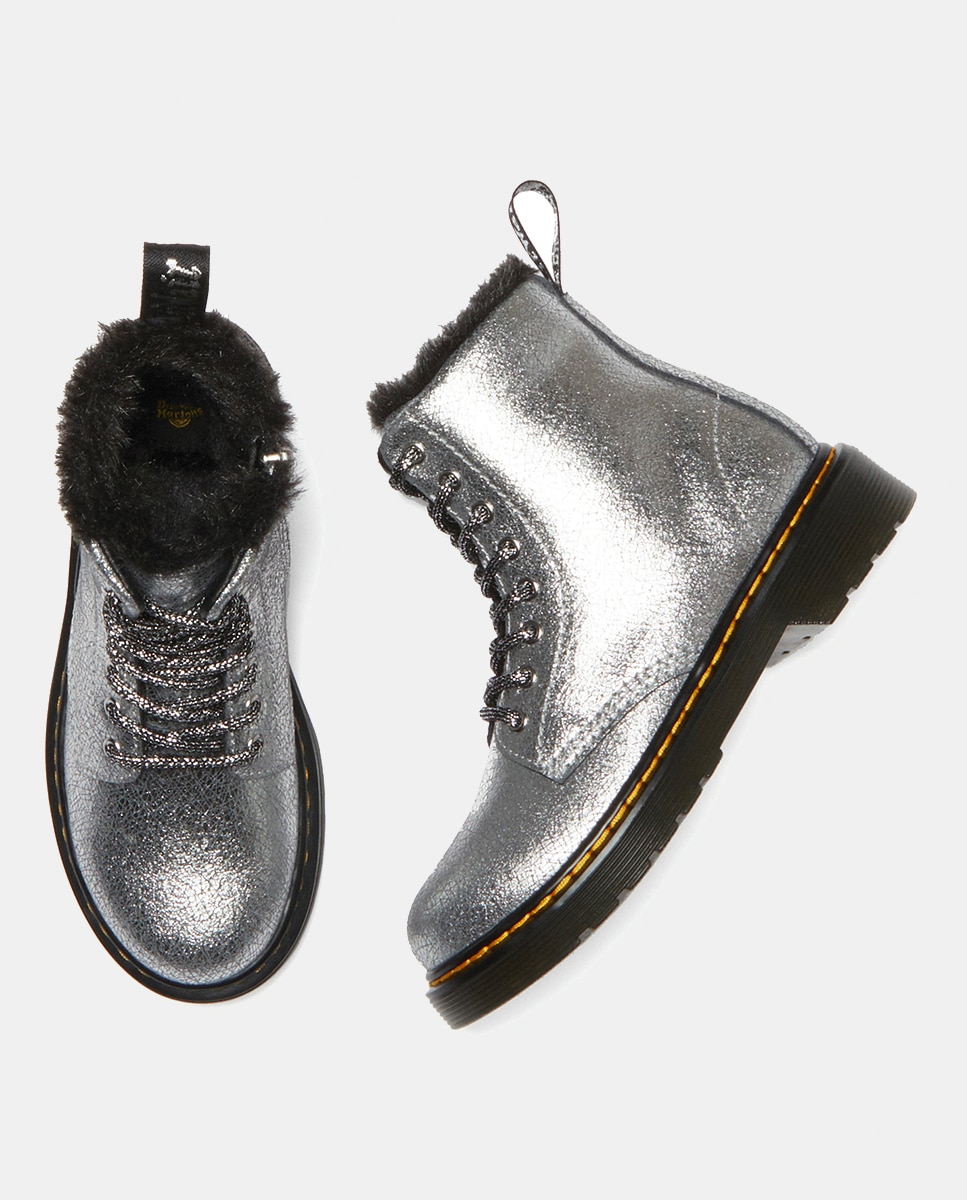 Botas 1460 Serena J Dr. Martens Prata-5