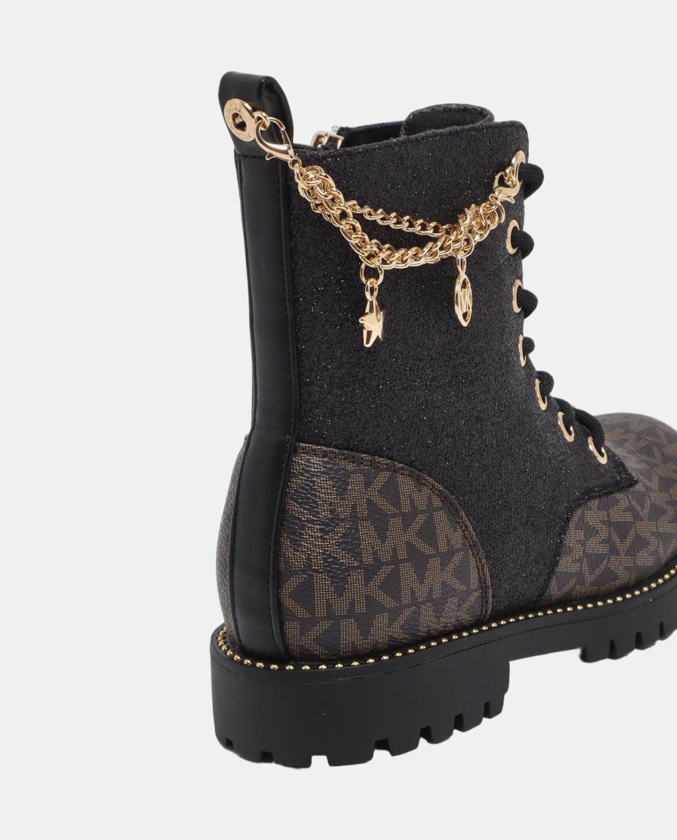 Bota de niña combat kalina charm - Michael Kors - Natural Natural-2