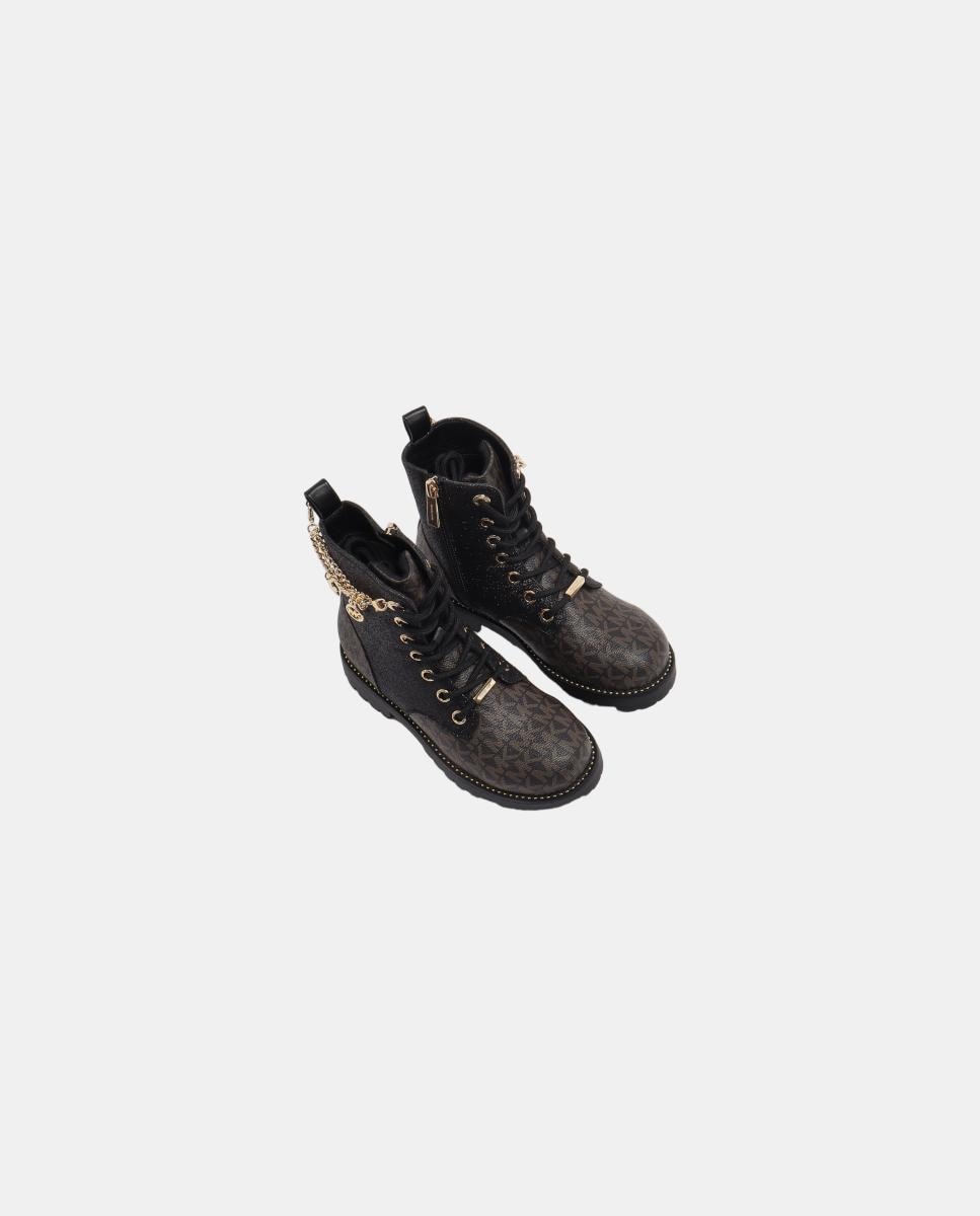 Bota de niña combat kalina charm - Michael Kors - Natural Natural-4