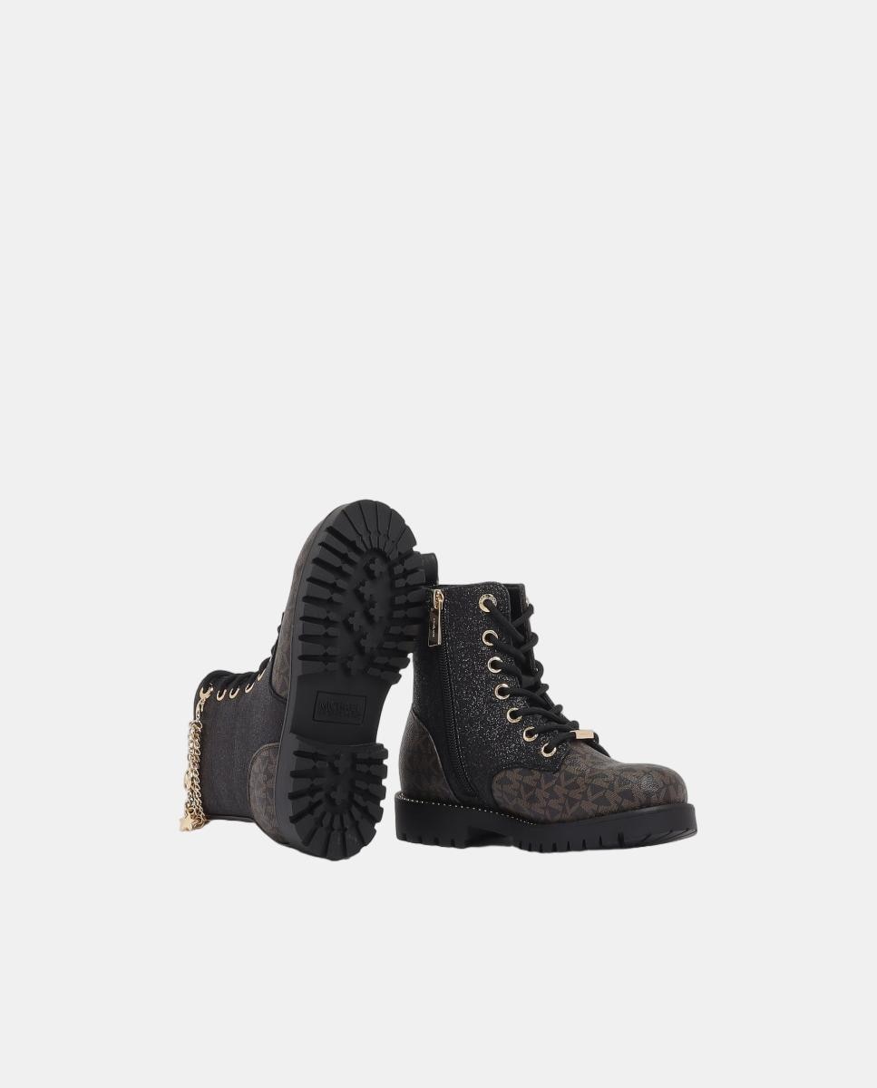 Bota de niña combat kalina charm - Michael Kors - Natural Natural-5