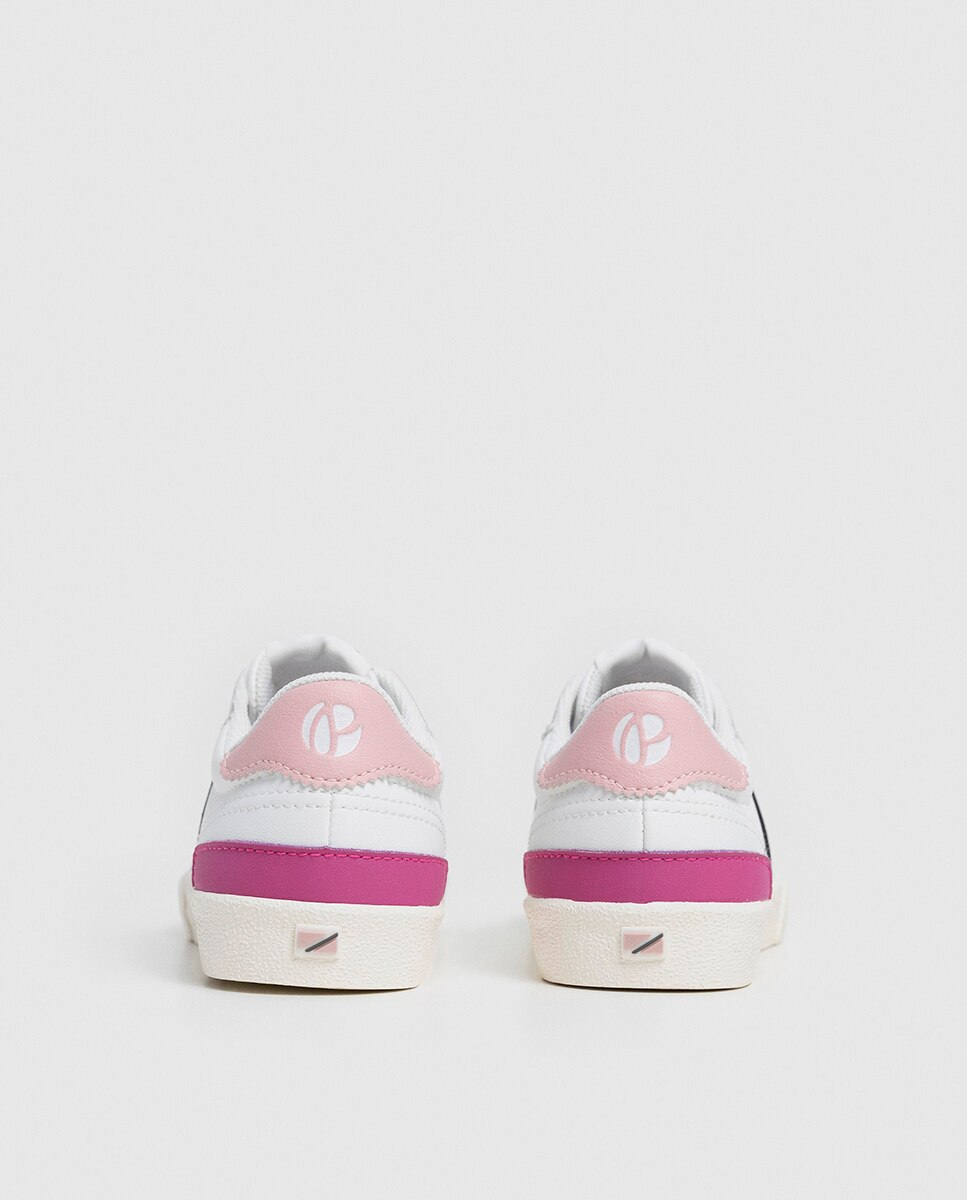 Sapatilhas de Ténis Retro em Contraste de Cor Pepe Jeans Branco-4