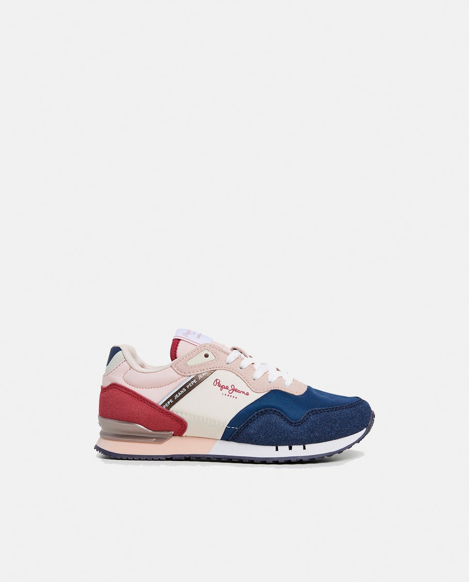 Zapatilla moderna running London de niña - Pepe Jeans - Multicolor Multicolor-1