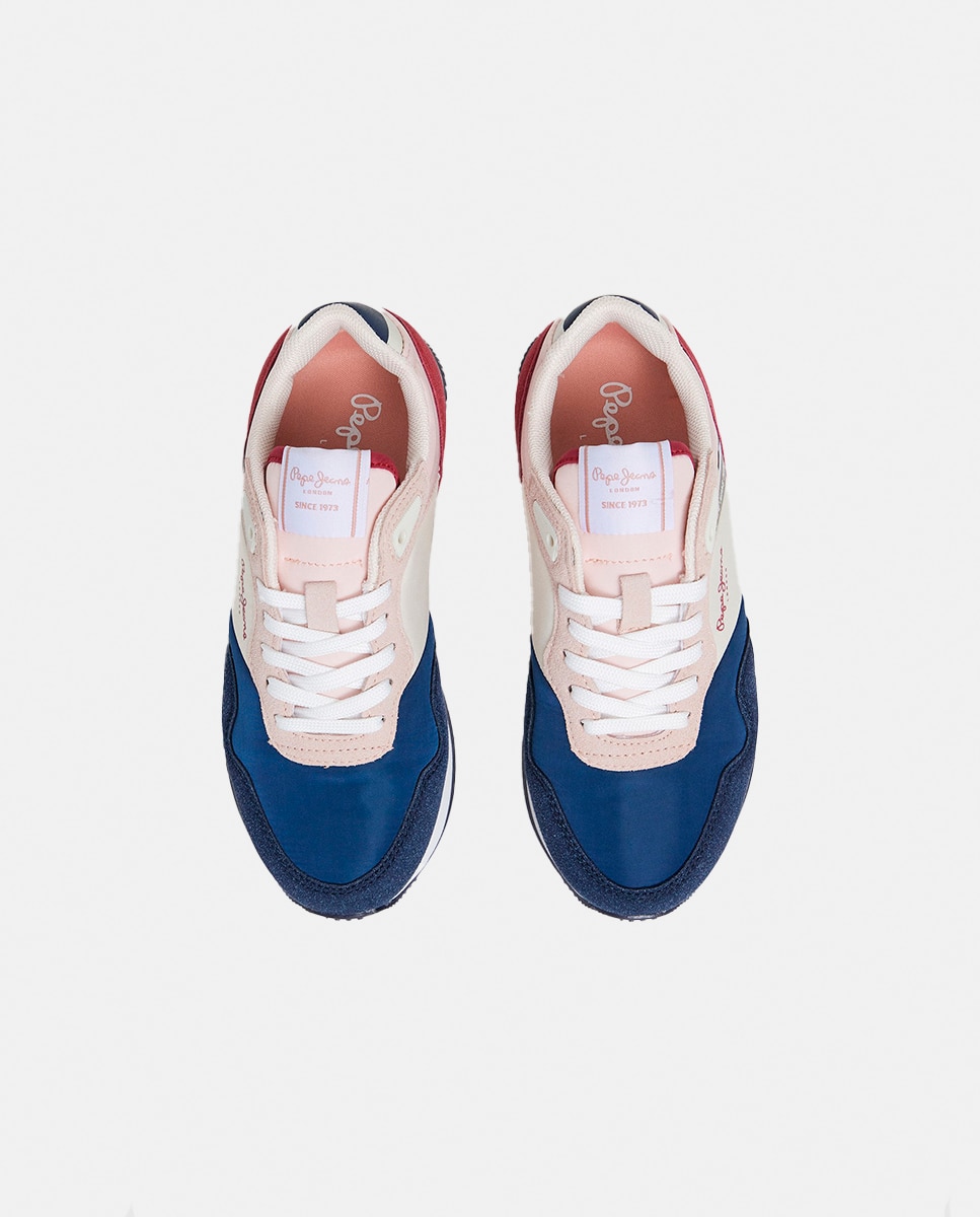 Zapatilla moderna running London de niña - Pepe Jeans - Multicolor Multicolor-2