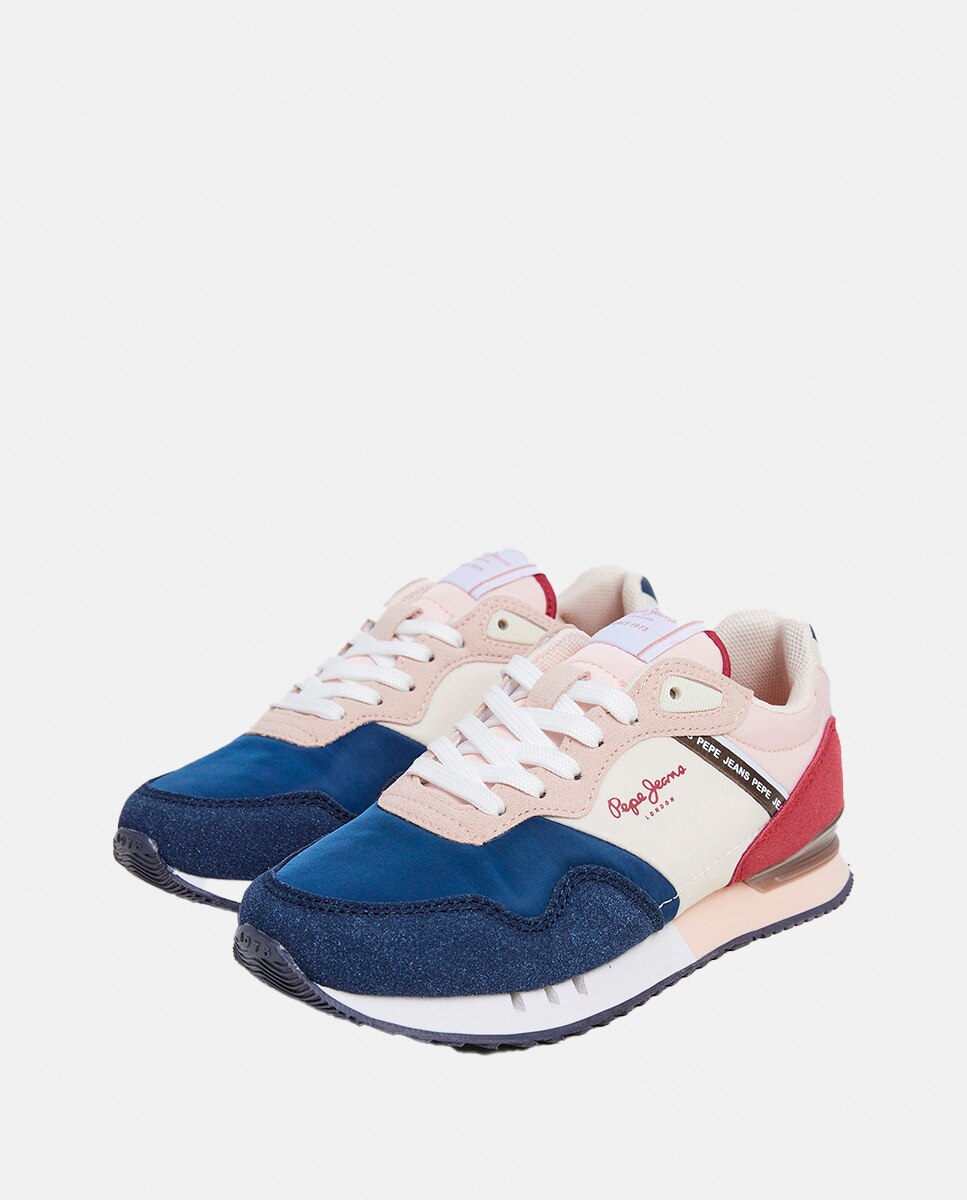 Zapatilla moderna running London de niña - Pepe Jeans - Multicolor Multicolor-3