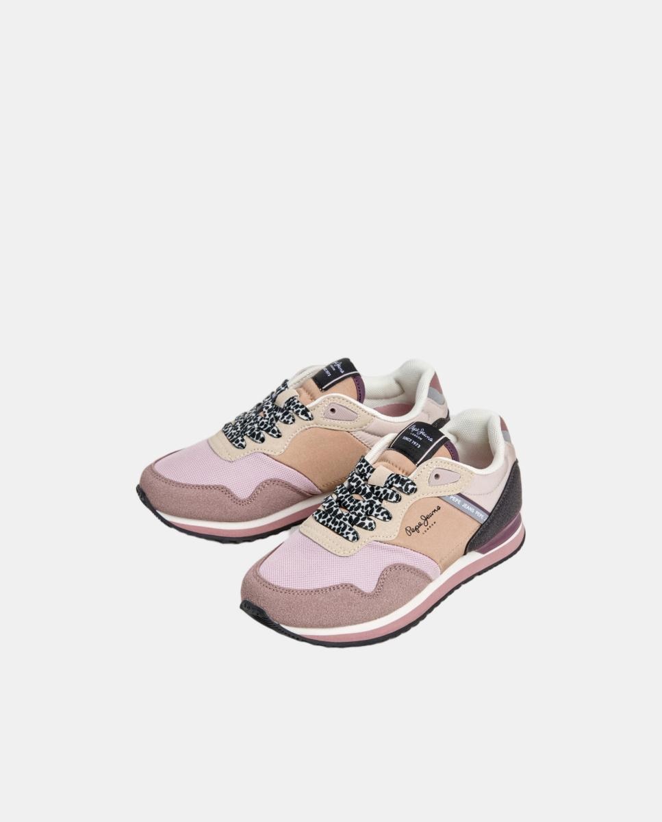 Sapatilhas Estilo Running London Fame Pepe Jeans Rosa-claro-3