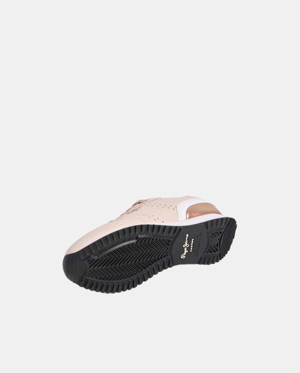 Zapatilla con combinaciones de materiales Dublin Combi - Pepe Jeans - Rosa pálido Rosa pálido-6