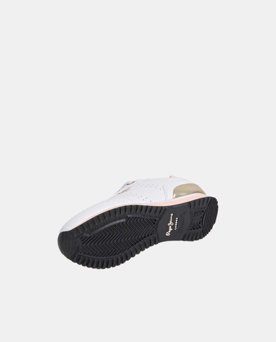 Sapatilhas com Combinações de Materiais Dublin Combi Pepe Jeans Branco-6
