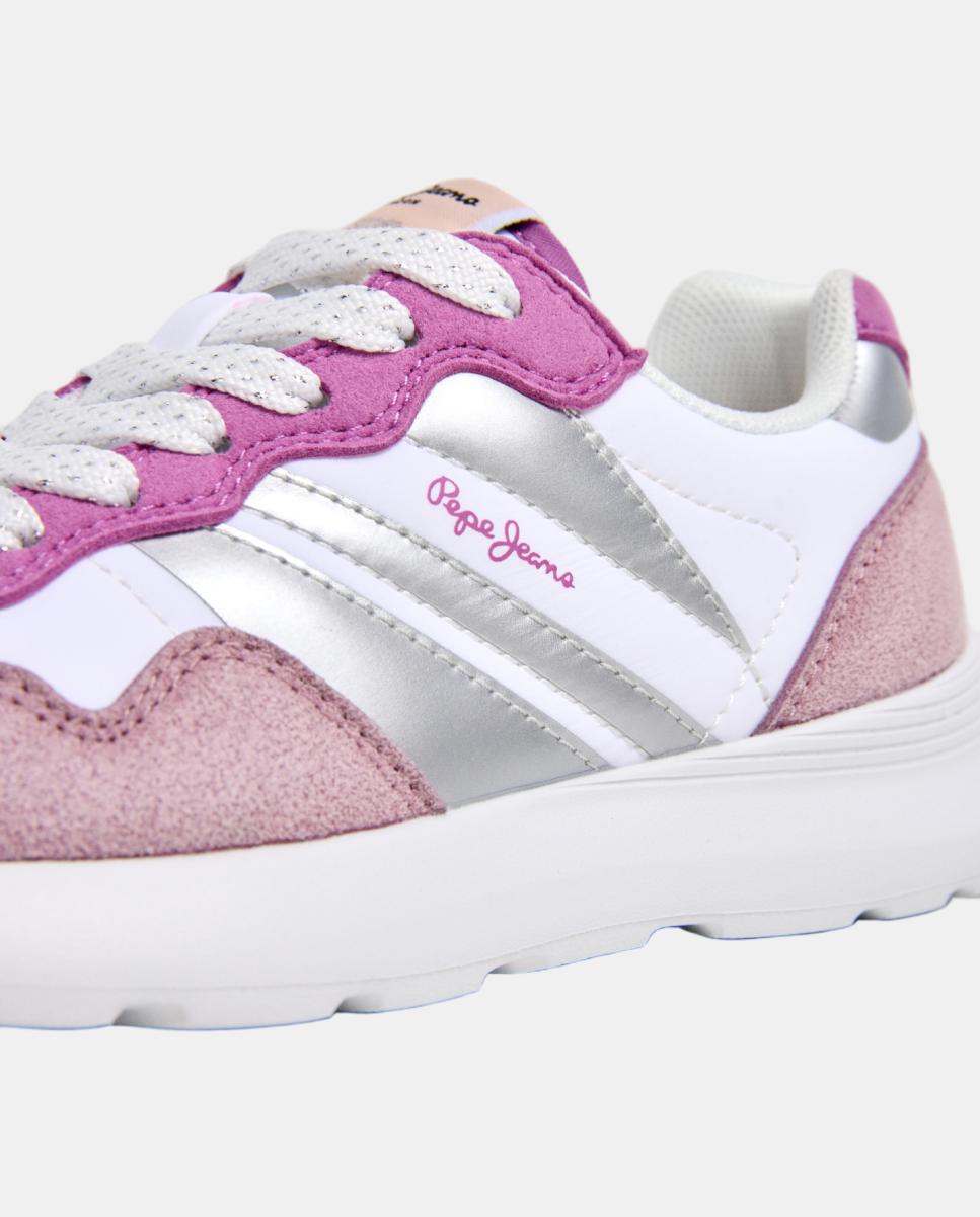 Sapatilhas com Combinações de Cores e Materiais Pepe Jeans Azul-marinho-5