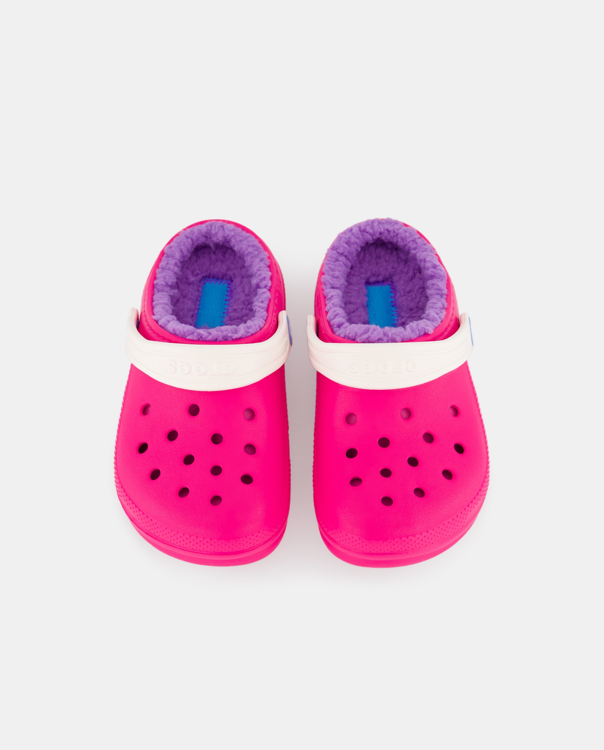 Socas de Criança Classic Lined Clog Rosa-4