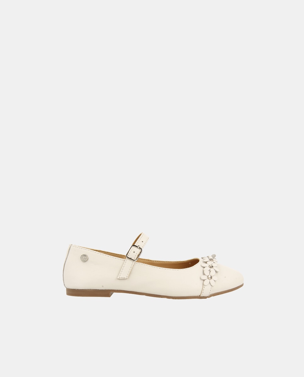 Sabrinas de Comunhão com Adorno Floral - Branco Branco-1