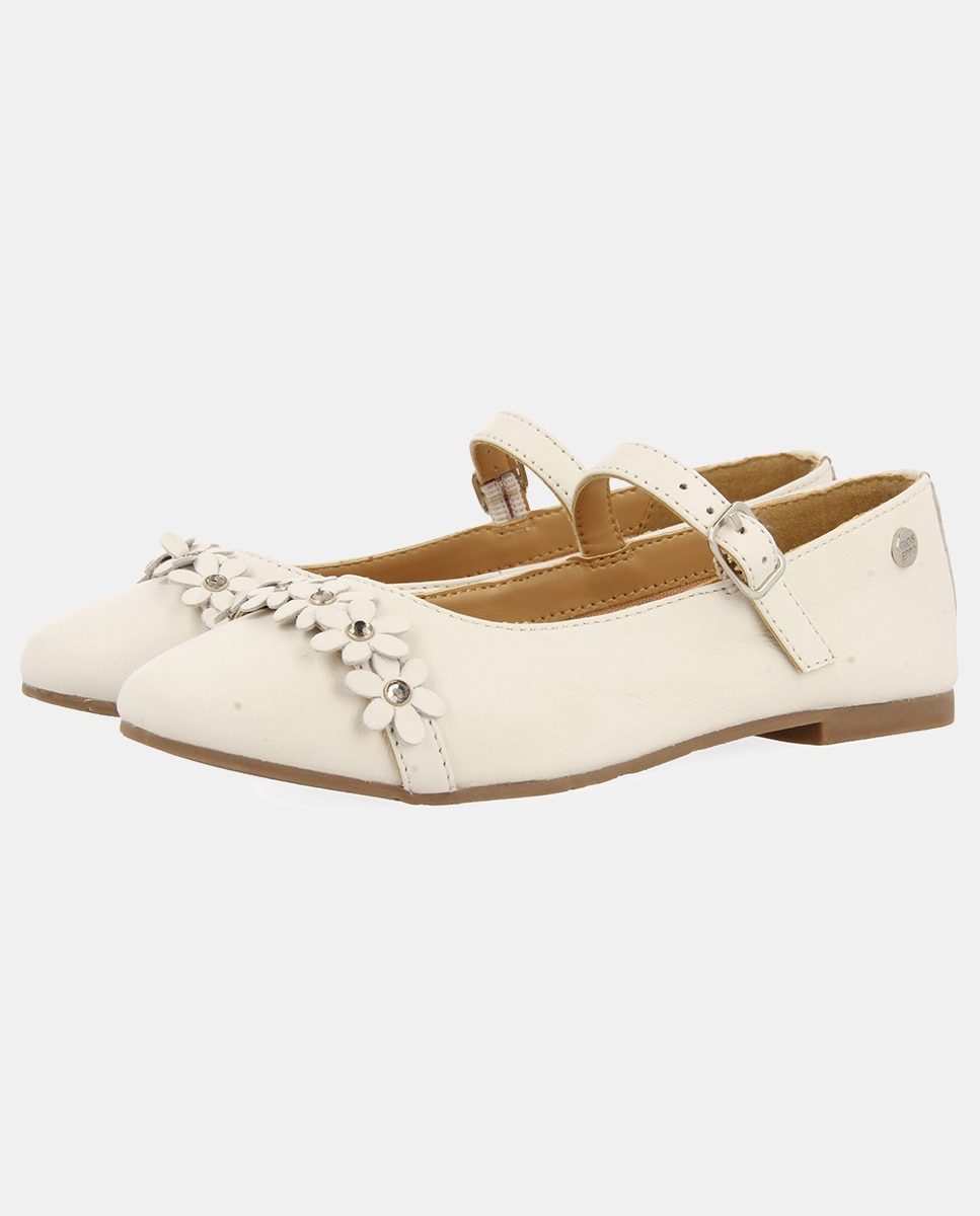 Sabrinas de Comunhão com Adorno Floral - Branco Branco-2