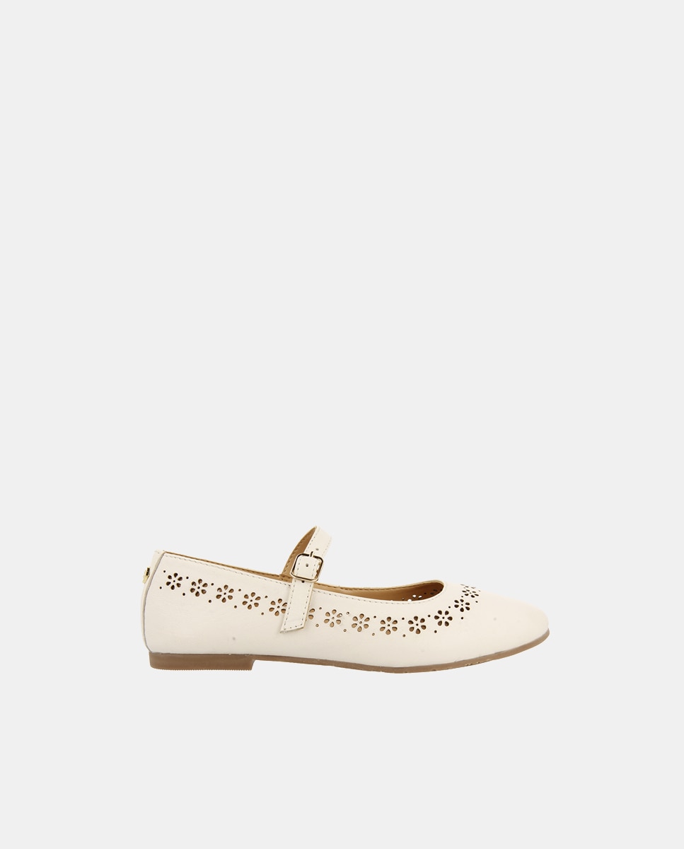 Sabrinas de Comunhão com Adorno de Furos - Branco Gioseppo Branco-1