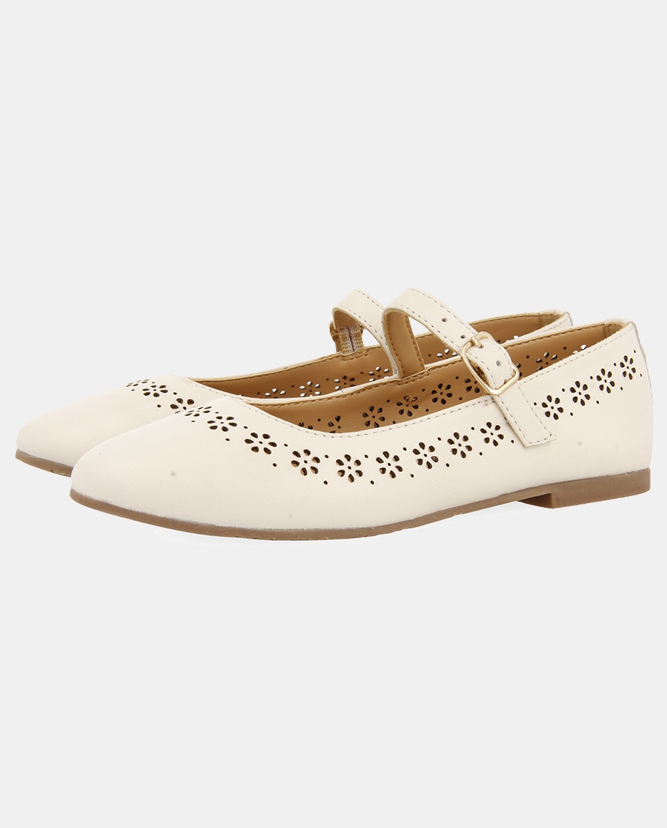 Sabrinas de Comunhão com Adorno de Furos - Branco Gioseppo Branco-2