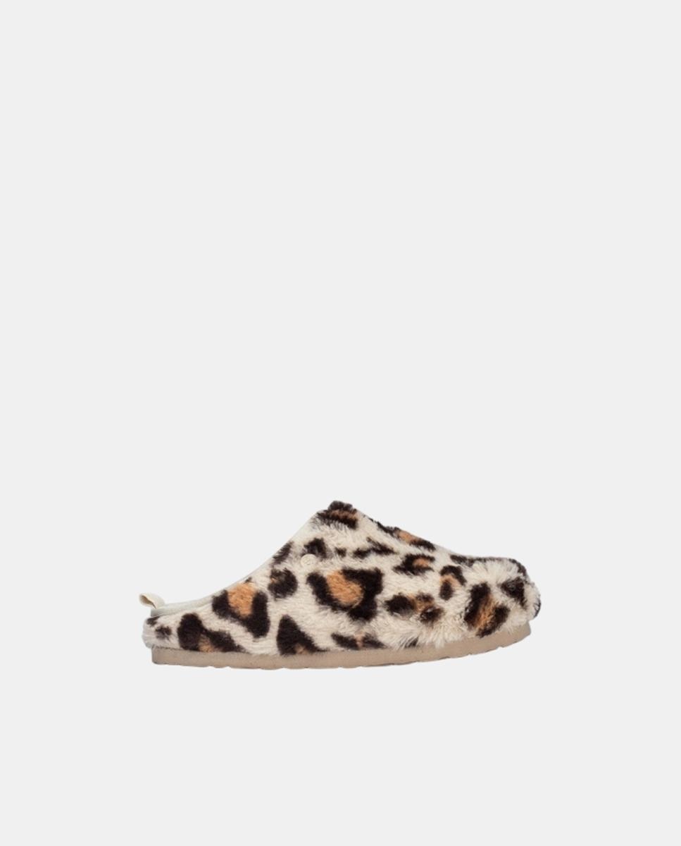 Zapatillas de niña de casa textil - Marrón Suave Marrón Suave-1