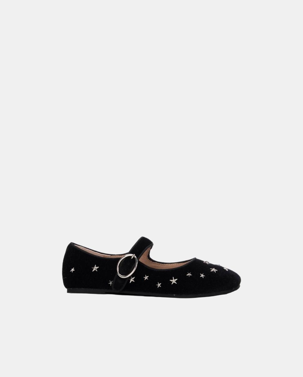 Merceditas de niña con diseño básico - Xti Kids - Negro Negro-1