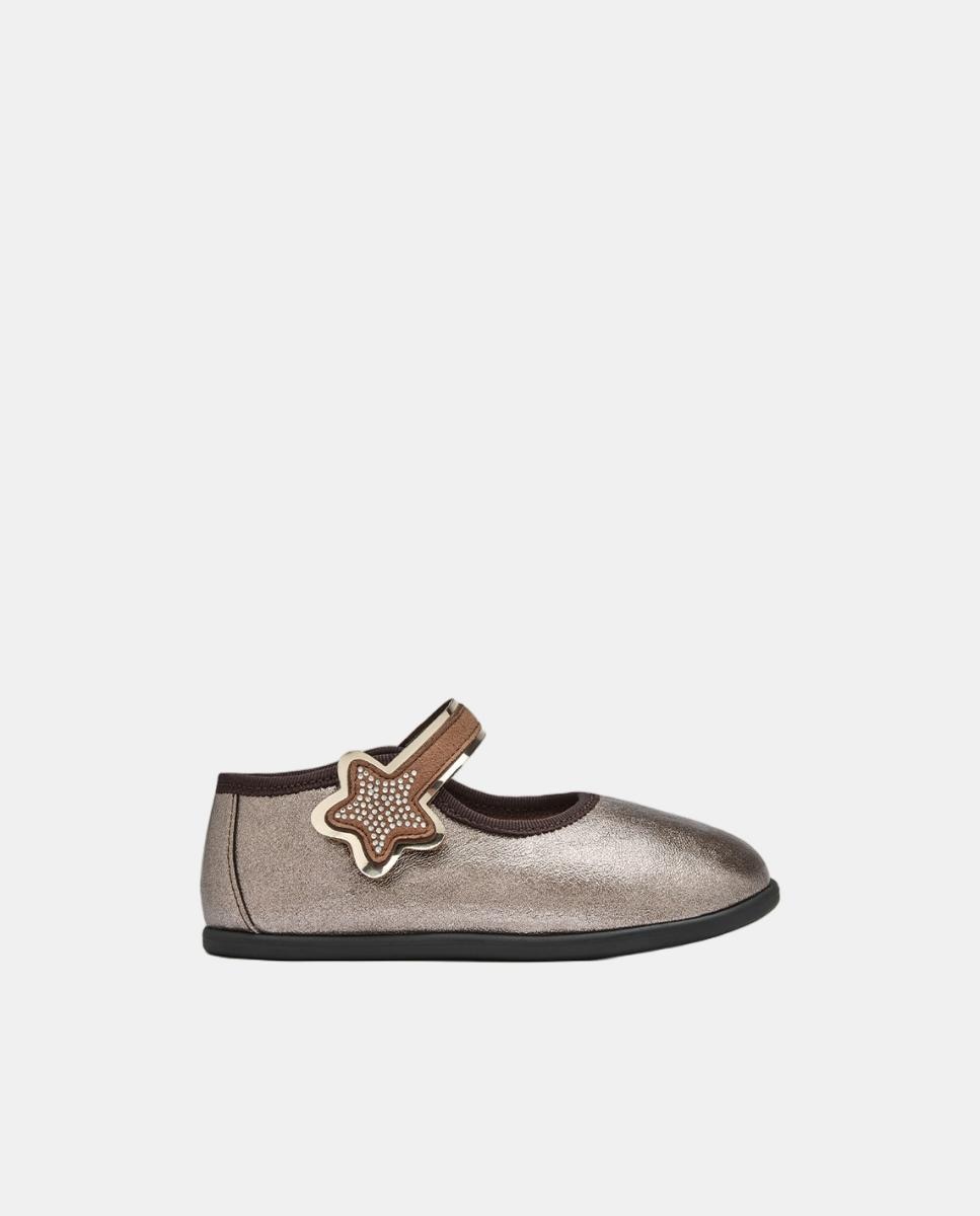 Imagem 0 de Sapatos de Presilha Barefoot com Adorno de Estrela Brilhante - Cobre