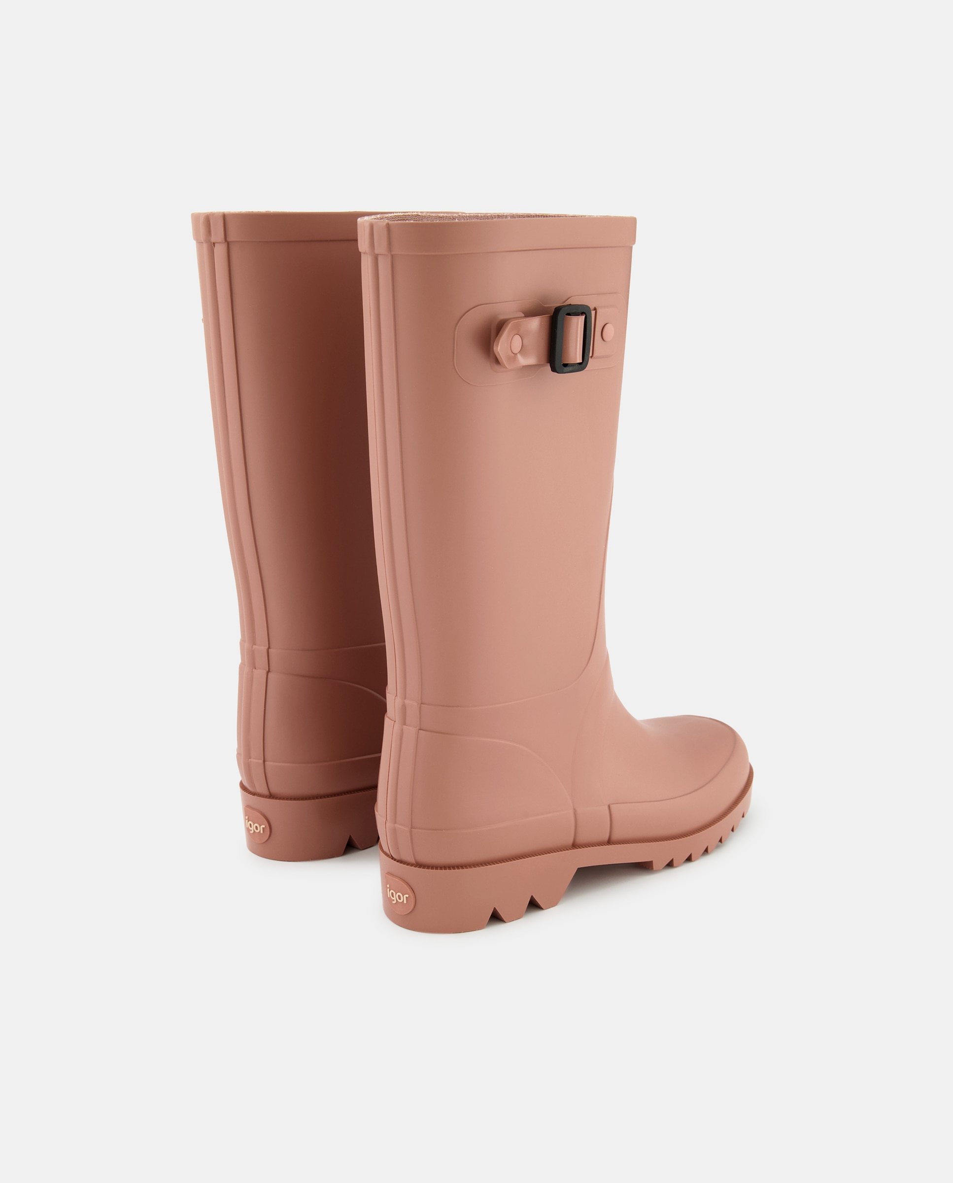 Galochas com Fivela Lateral e Sola Track - Rosa Igor Rosa-3