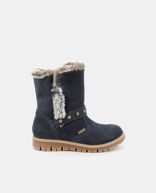 Imagen 0 de Bota de niña, piel ante, forro Goretex, cierre con cremallera