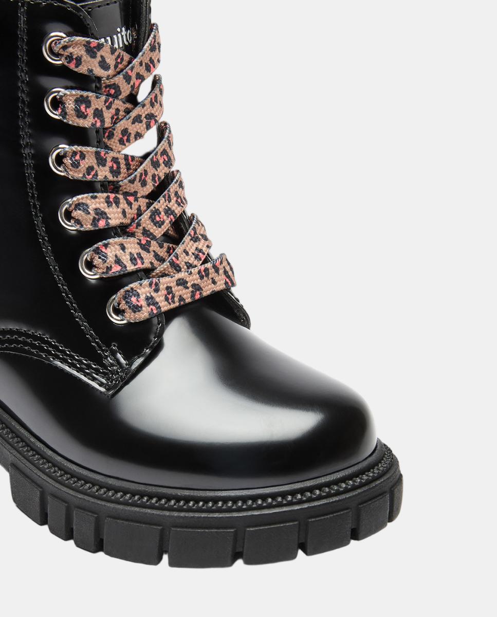 Botas com Coração de Luz - Bordeaux Conguitos Preto-3