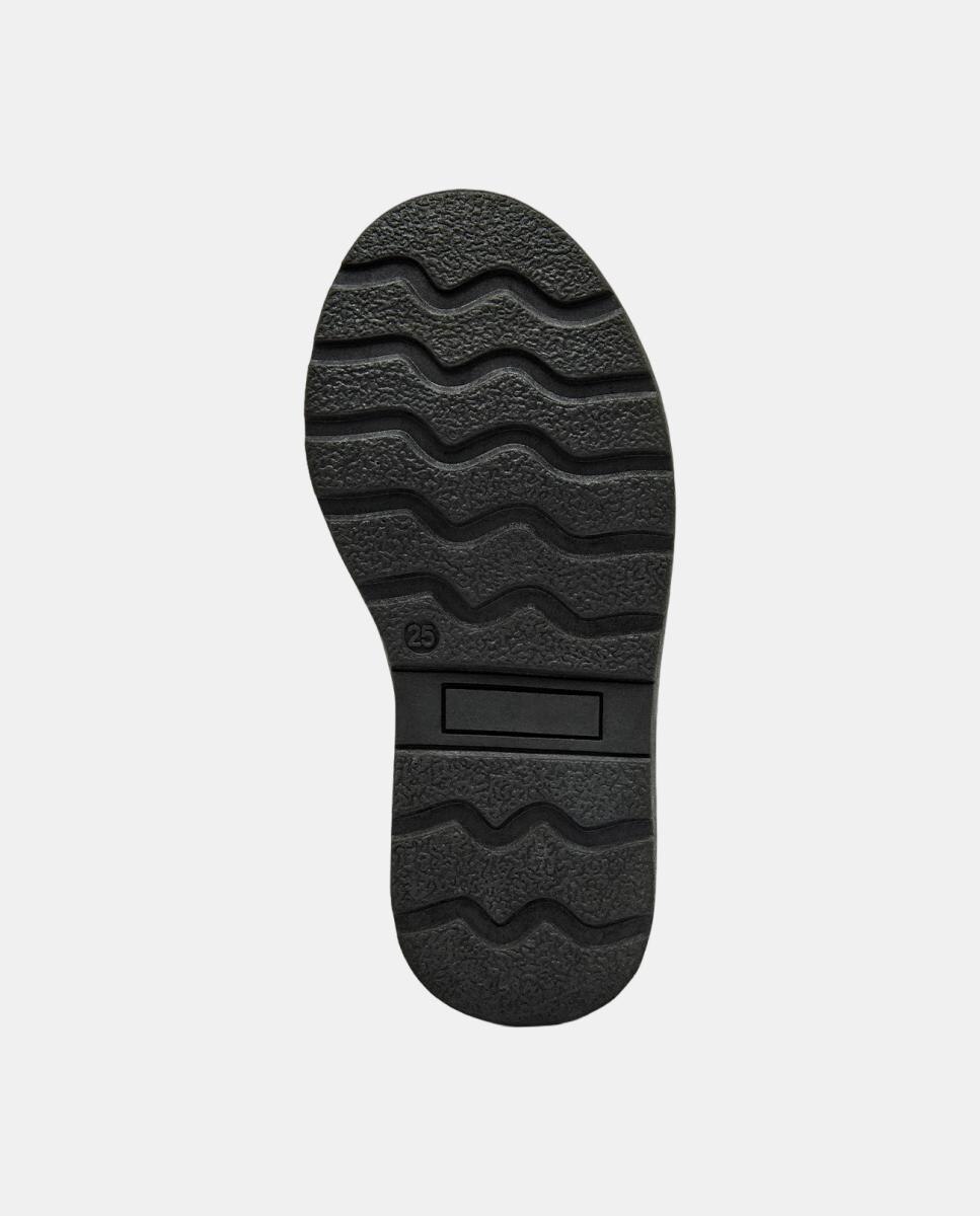 Botas de niña con pelo y flecos con adornos marrón - Conguitos - Negro Negro-2