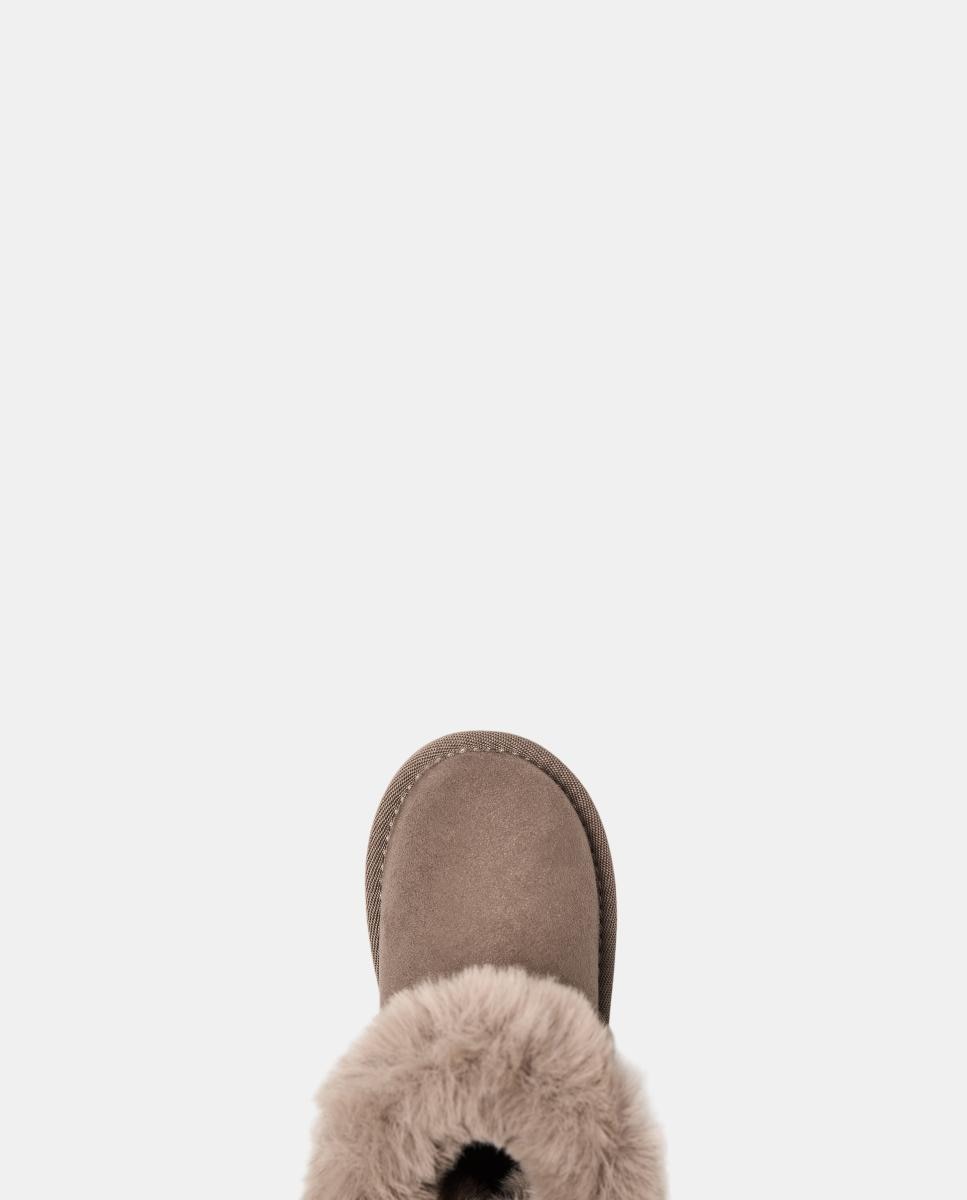 Botas Australianas com Laço e Animal Print de Leopardo Taupe-3
