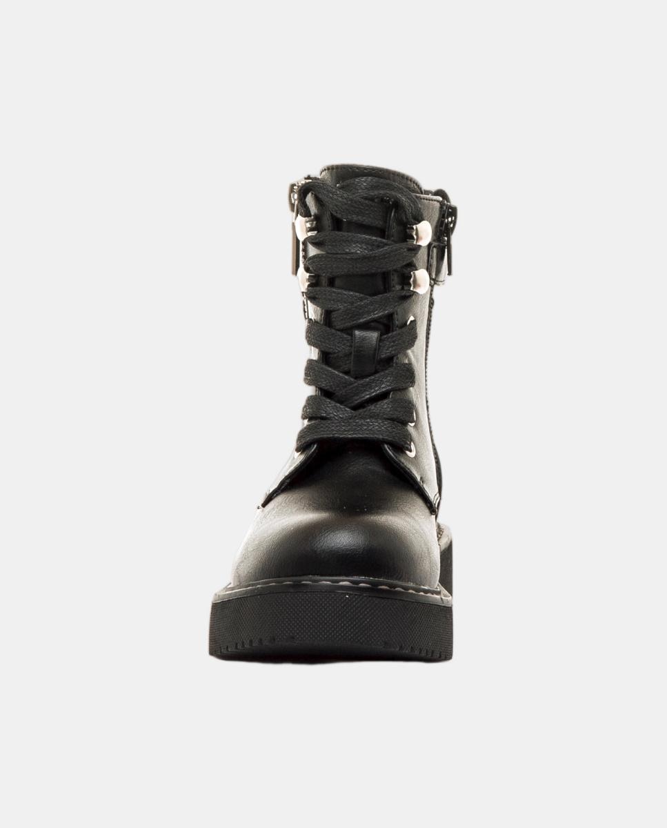 Botins de Estilo Militar Modelo Martin Preto mate-3