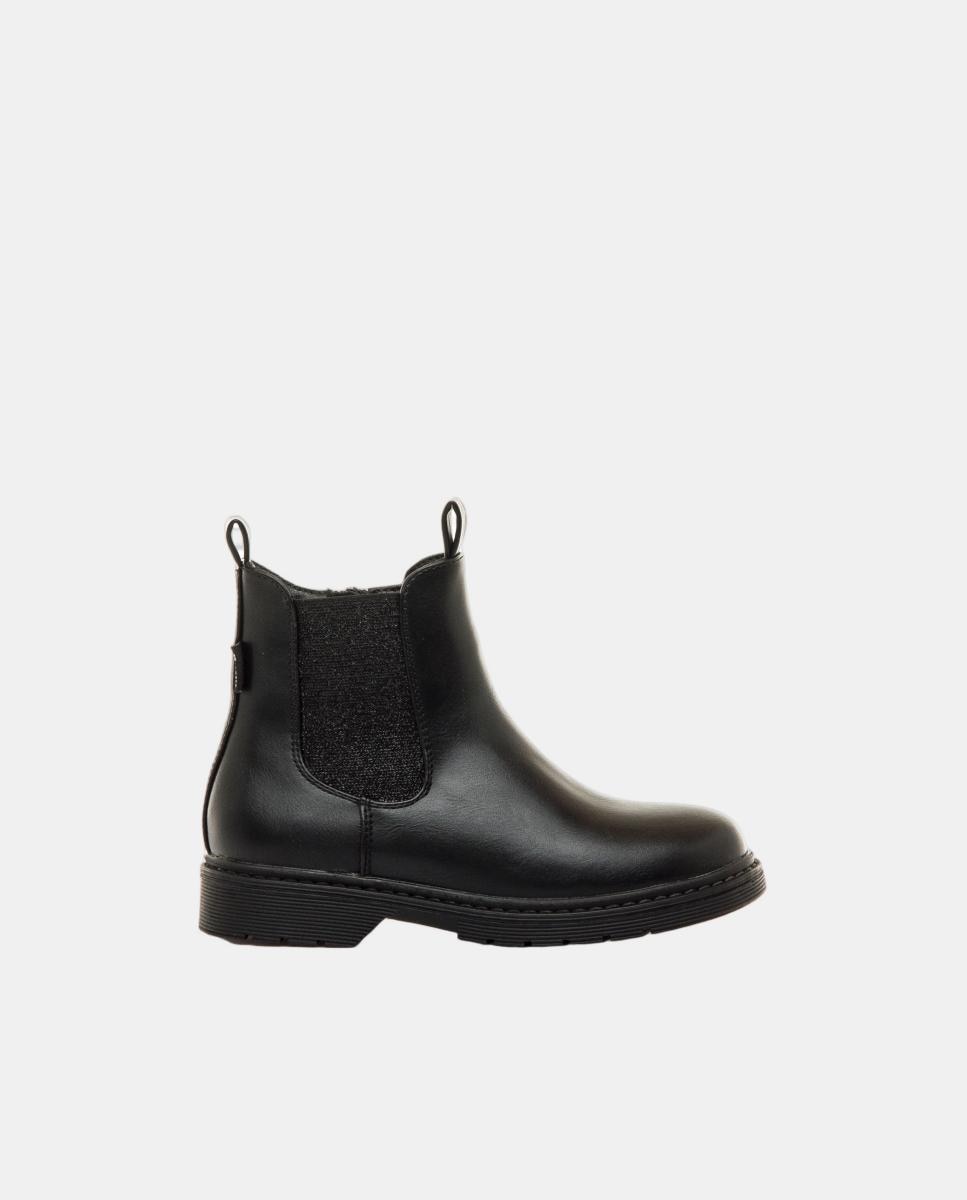 Botines tipo chelsea para niña modelo Martina de Mtng. - Mustang - Negro mate Negro mate-1