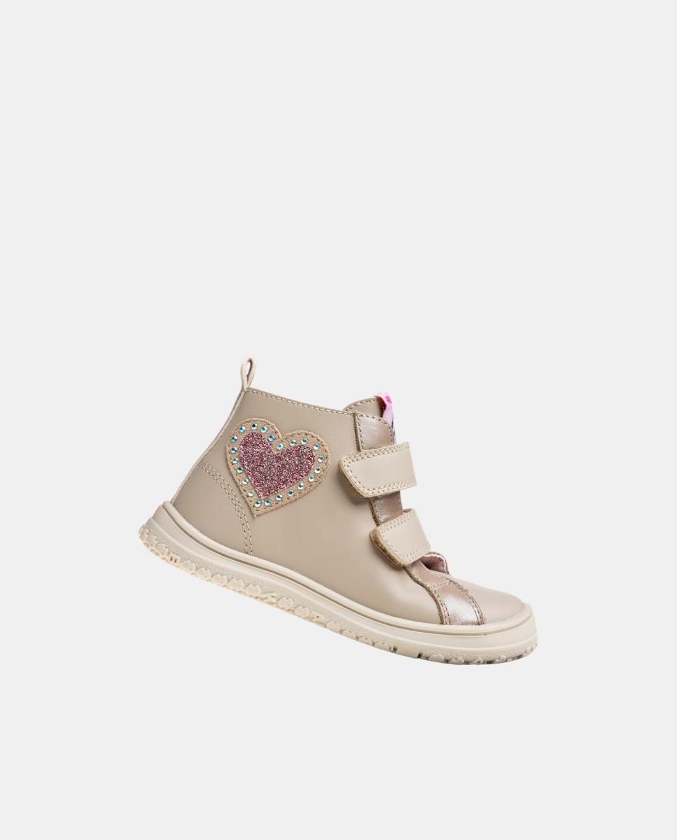 Bota botín de niña barefoot - Pablosky - Beige Beige-5