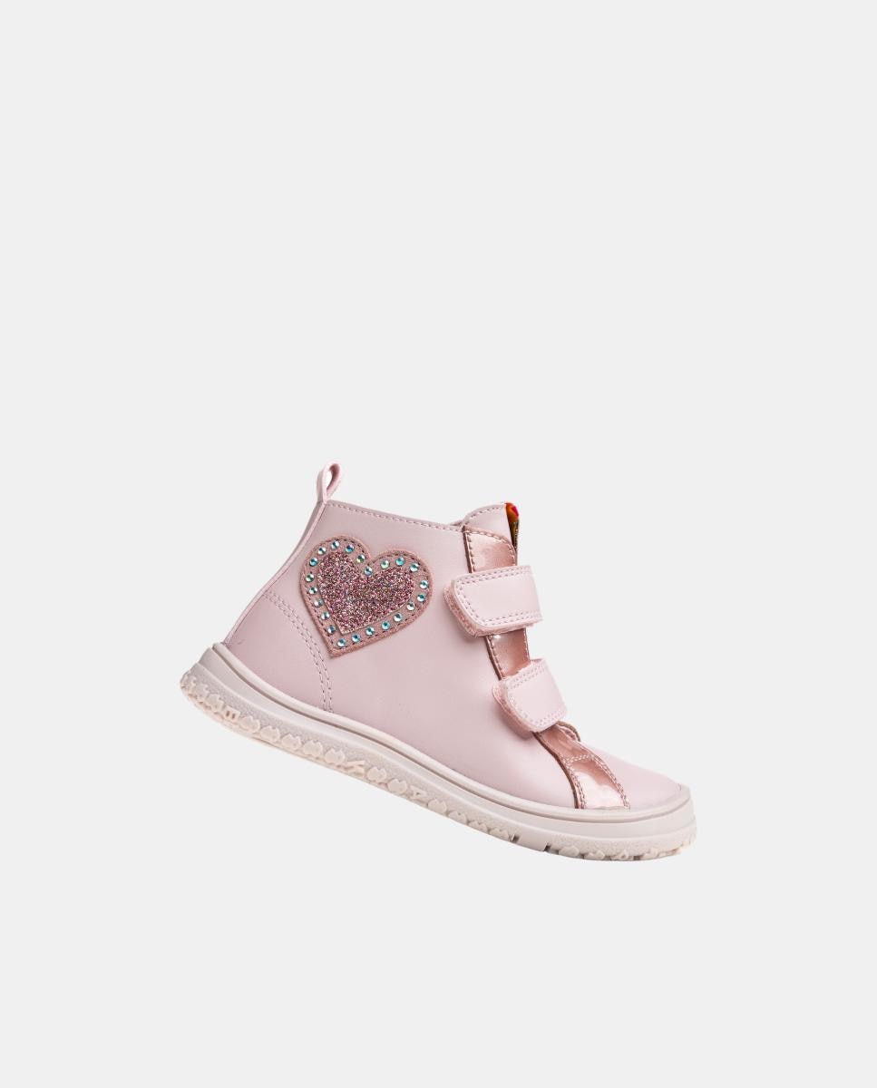 Botas Tipo Botins Barefoot Rosa-5