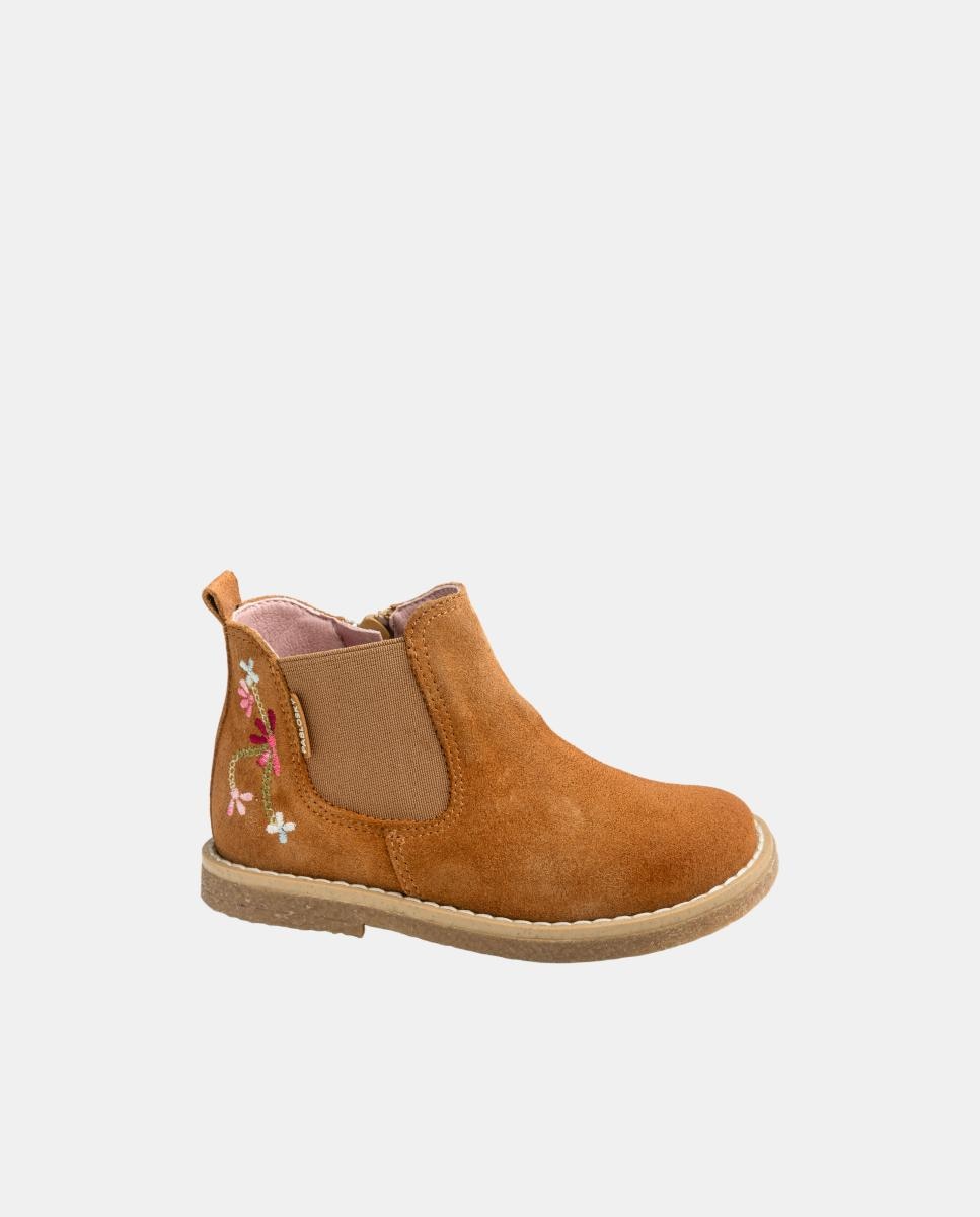Botas Tipo Botins com Fecho de Correr Pablosky Couro-2