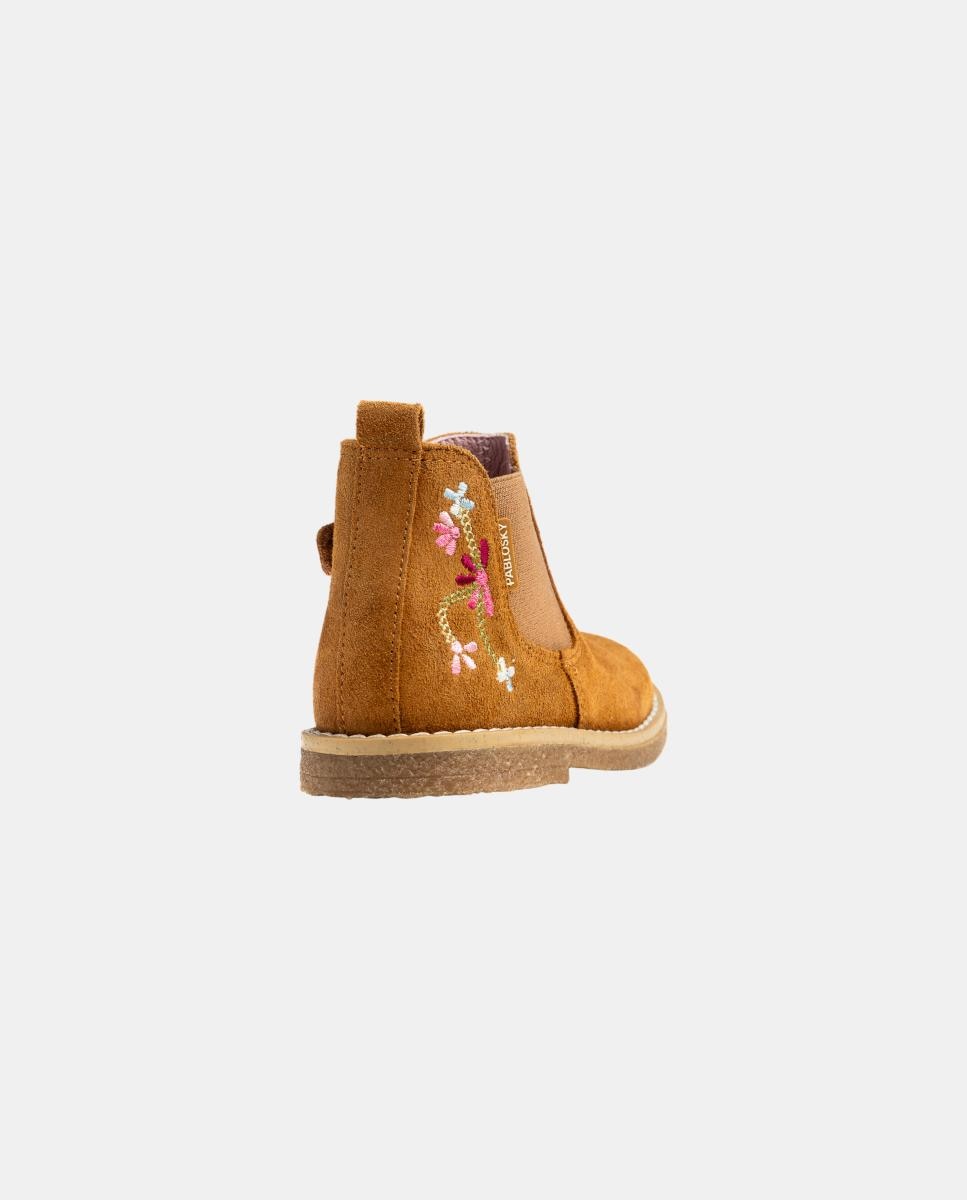 Botas Tipo Botins com Fecho de Correr Pablosky Couro-3
