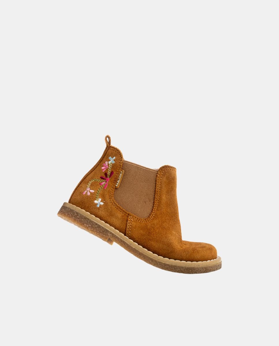 Botas Tipo Botins com Fecho de Correr Pablosky Couro-5
