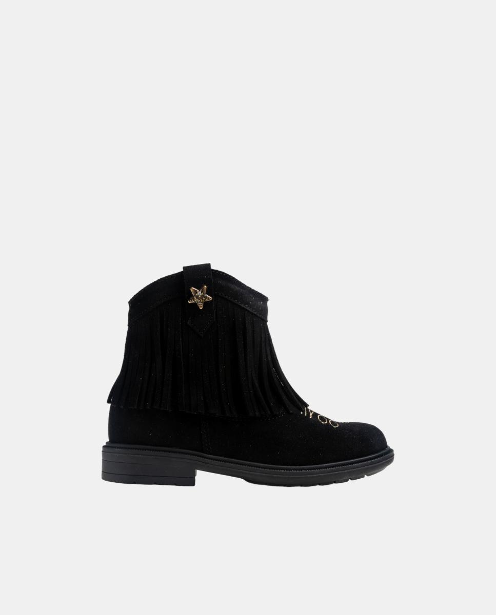 Bota botín de niña con cremallera - Pablosky - Negro Negro-1