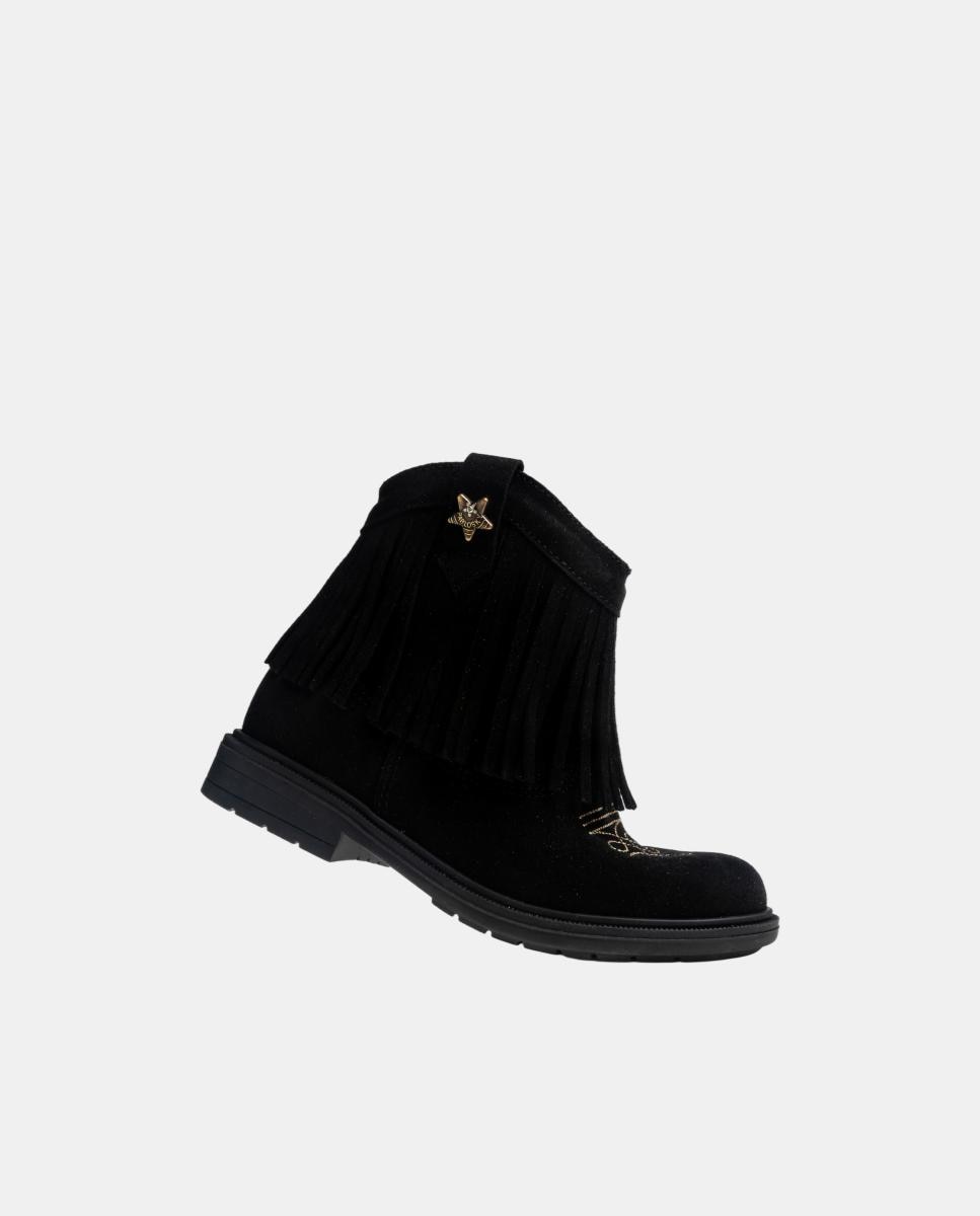 Bota botín de niña con cremallera - Pablosky - Negro Negro-5