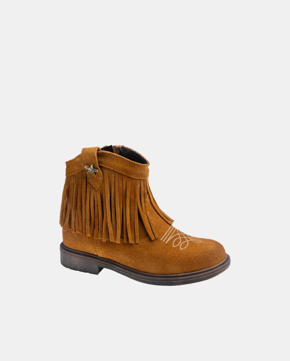 Botas Tipo Botins com Fecho de Correr Pablosky Couro-2