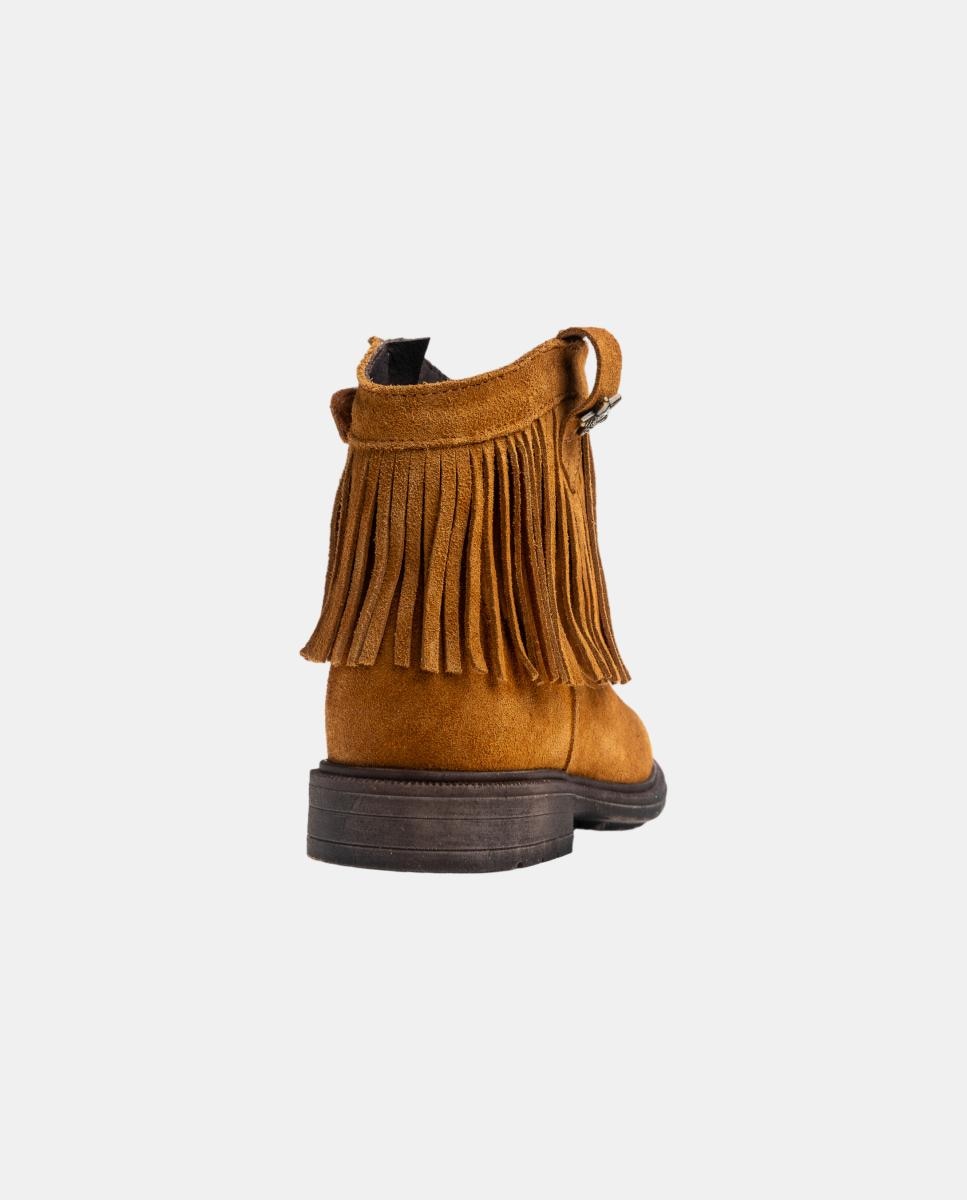Botas Tipo Botins com Fecho de Correr Pablosky Couro-3