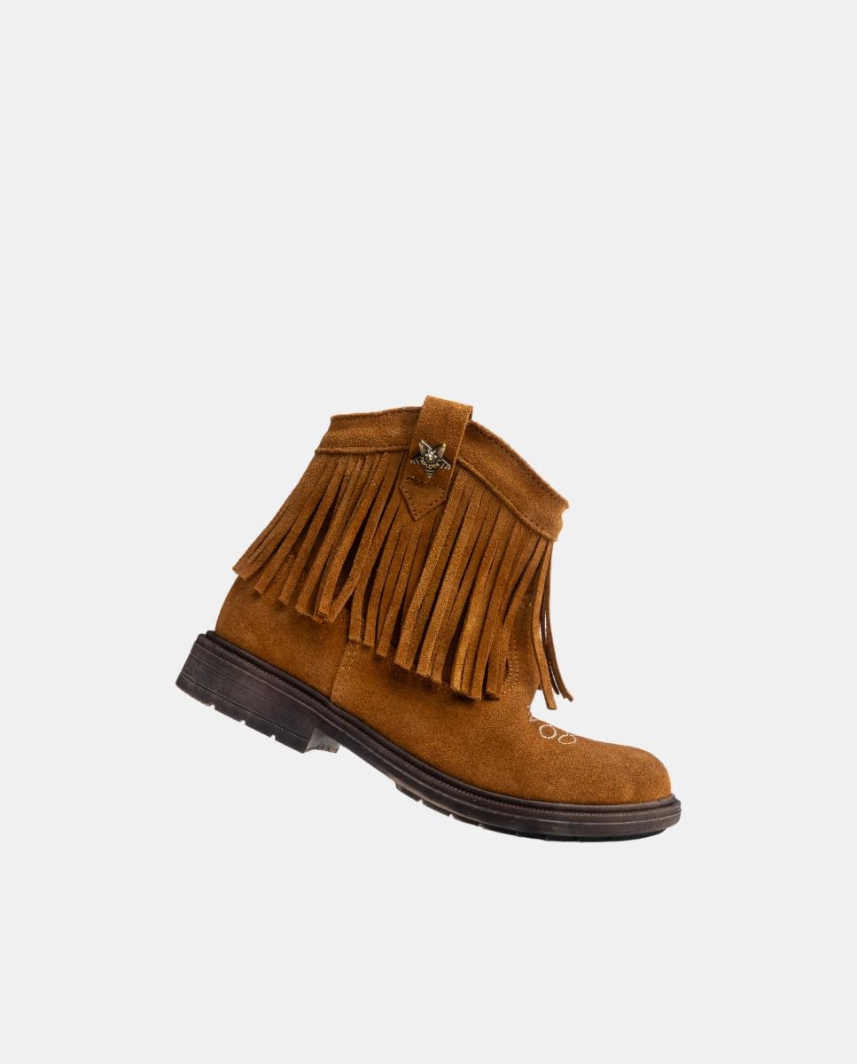 Botas Tipo Botins com Fecho de Correr Pablosky Couro-5