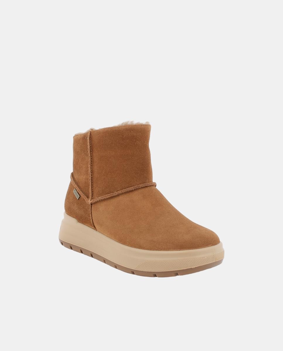 Botín de chica, en piel ante con forro Goretex y pelo - Primigi - Cuero Cuero-3