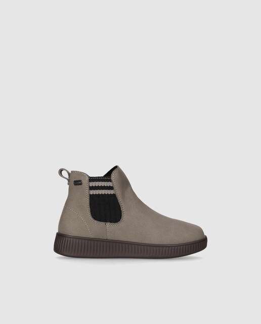 Imagem 0 de Botins Rasos em Croute com Elásticos na Lateral