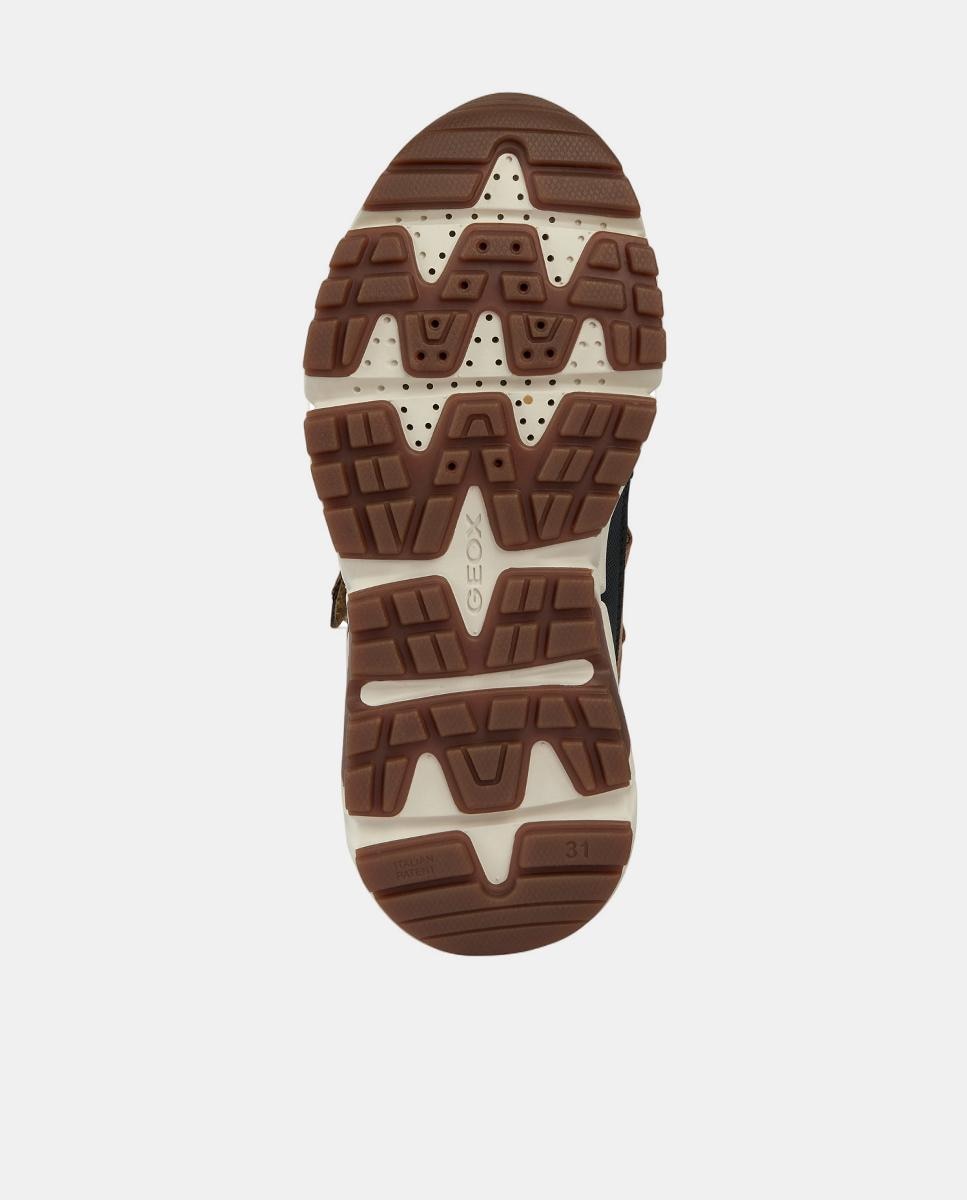 Botins Transpiráveis de Inspiração Outdoor com Sola Ultra Aderente Geox Amarelo-2