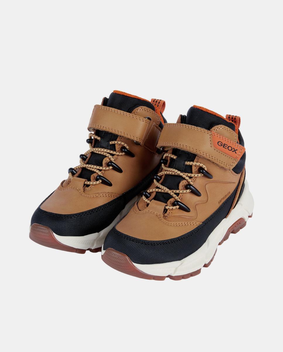 Botins Transpiráveis de Inspiração Outdoor com Sola Ultra Aderente Geox Amarelo-3