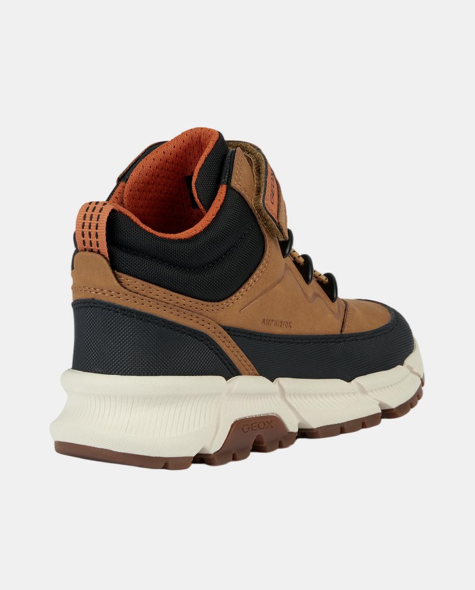 Botins Transpiráveis de Inspiração Outdoor com Sola Ultra Aderente Geox Amarelo-6