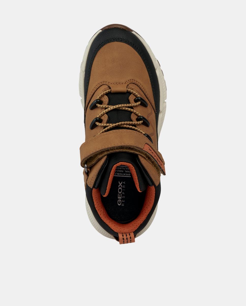 Botins Transpiráveis de Inspiração Outdoor com Sola Ultra Aderente Geox Amarelo-7