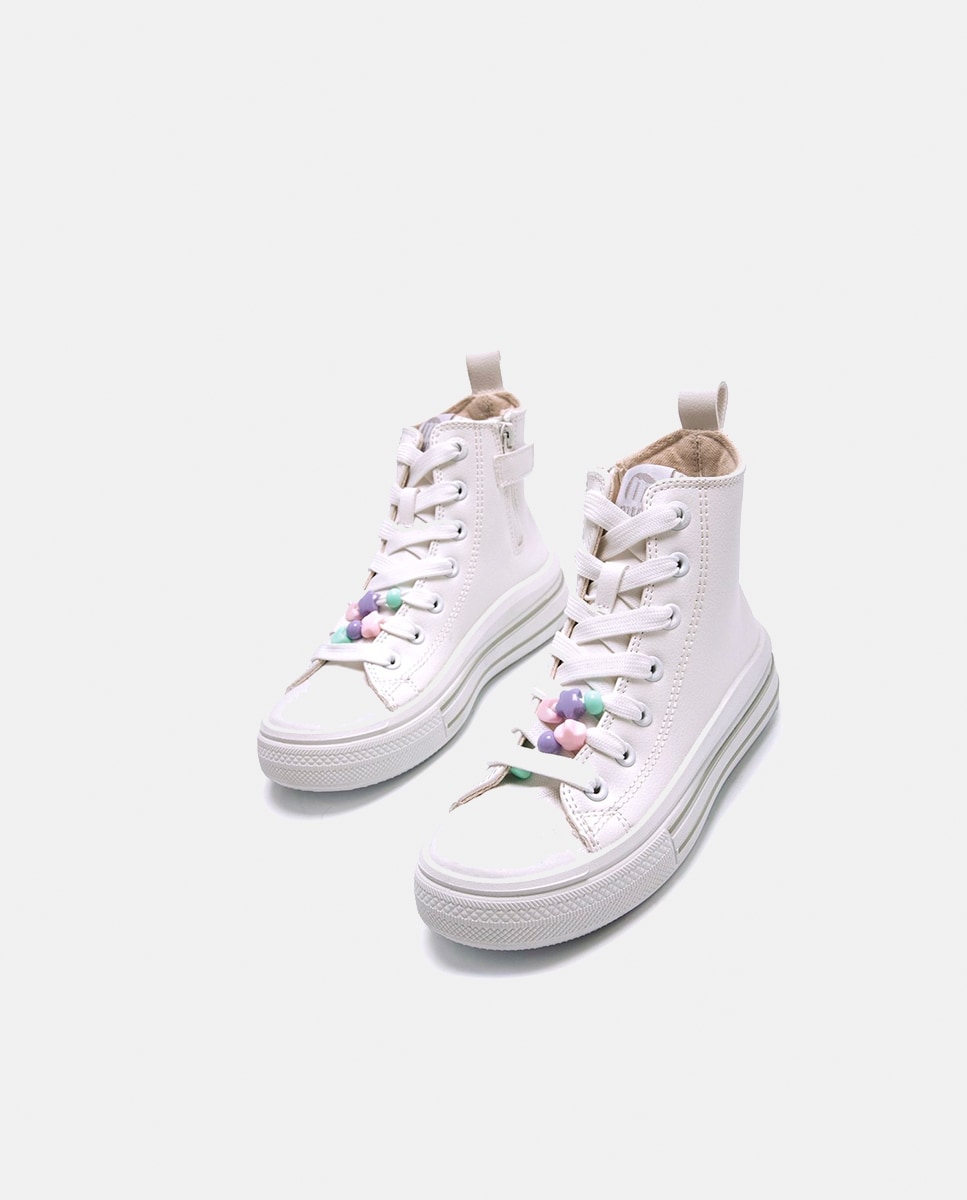 Sapatilhas Tipo Botins Branco-2